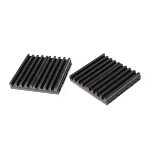 Black Anti-Vibration Rubber Pad | Shock Absorption Rubber Mat for Industrial Machinery
