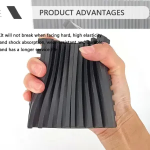 Grooved Rubber Anti‑Vibration Isolation Pad for Air Conditioner | YC Rubber Plastic