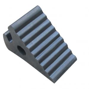 Heavy Duty Black Safety Trailer Rubber Wheel Stopper Wheel Chock Stop Blocks for Truck