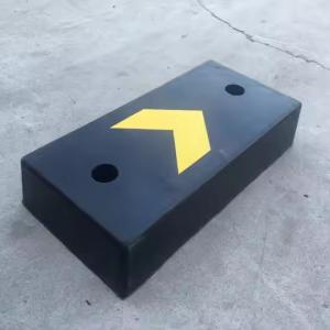 Wholesale 500*250*100mm Reflective Rubber Truck Parking Bumper Buffer Block Dock Leveler Bumper for Security