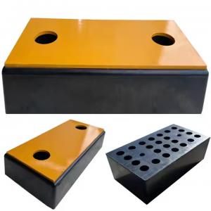 Rubber dock bumper steel face bumper